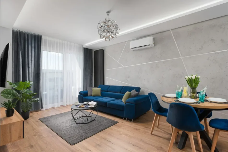 Fotograf Pobierowo, szeroki plan apartamentu